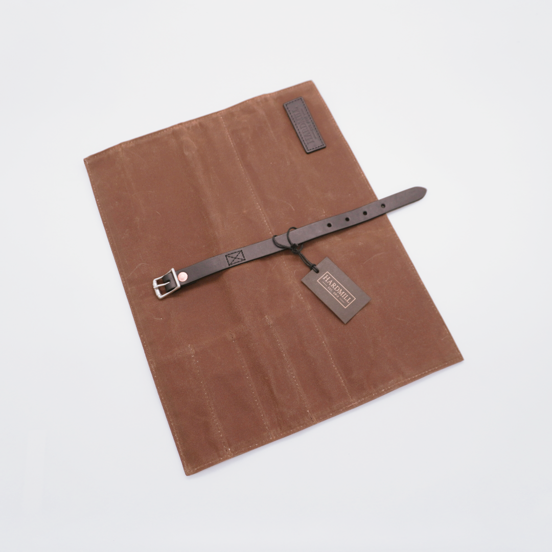 Hardmill Waxed Canvas Compact Knife Roll - Seisuke Knife