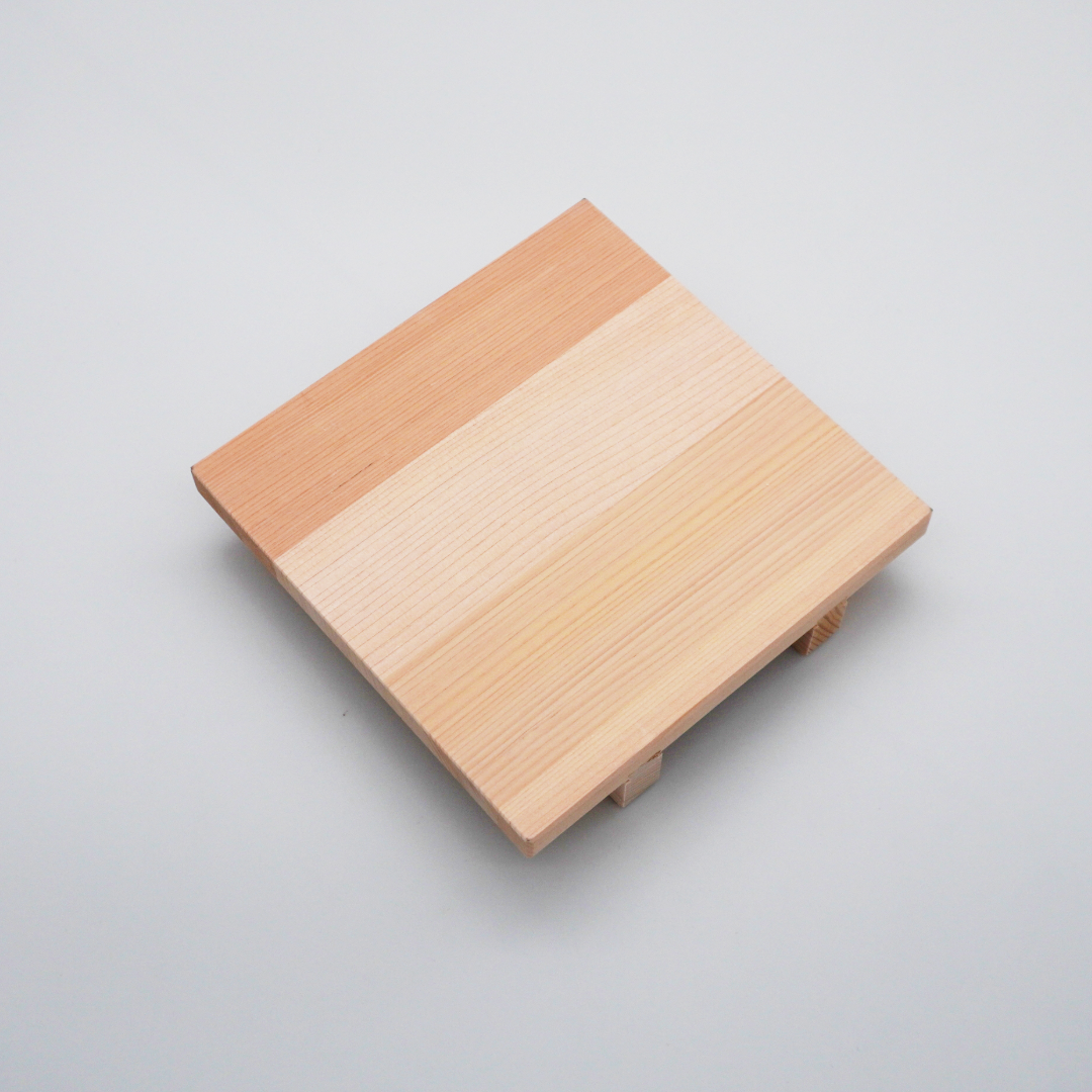 Egg Frying Pan - Copper with Wooden Lid