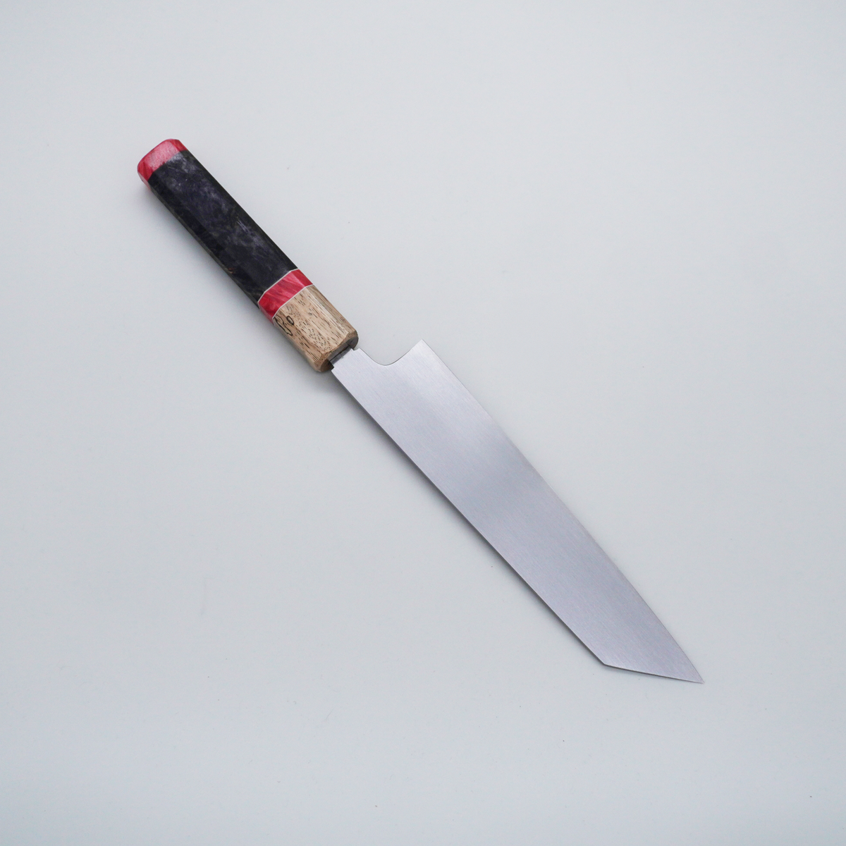 Seisuke TAKUMI Trade-In Sakai Kikumori White Steel No.1 Kasumi Kiritsuke Gyuto 210mm Dyed Burl & Spalted Birch Handle - Seisuke Knife