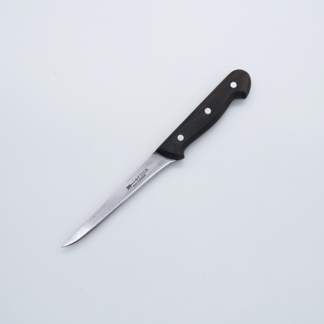 Seisuke TAKUMI Trade-In F. Dick Semi-Stainless Steel Satin Boning 150mm Wooden Handle