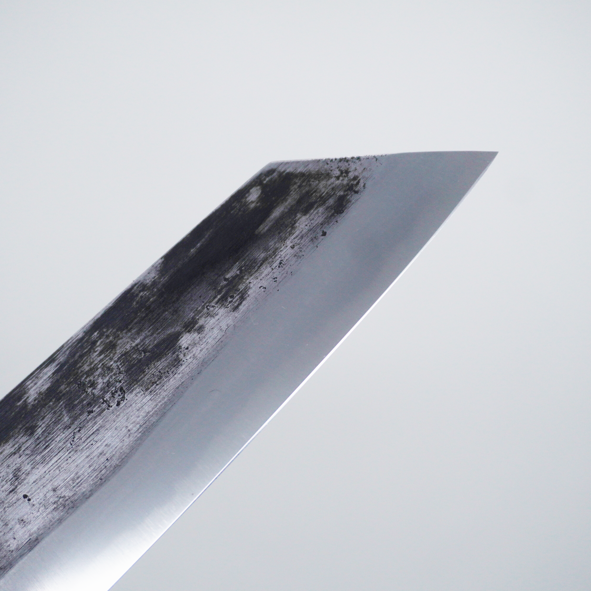 Seisuke TAKUMI Trade-In Moritaka Hamono Blue Steel Kiritsuke Gyuto 240mm Shitan (Rosewood) Handle with Buffalo Horn Ferrule - Seisuke Knife