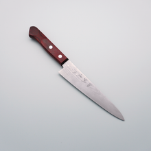  Shigeki Tanaka VG10 17 Layer Damascus Petty-Utility 150mm Red Pakkawood Handle - Seisuke Knife
