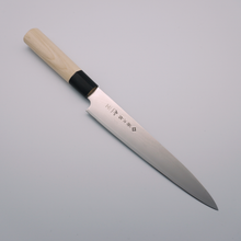  Trade-In Tojiro Shippu VG10 Damascus Sujihiki 210mm Magnolia & Buffalo Horn Handle - Seisuke Knife