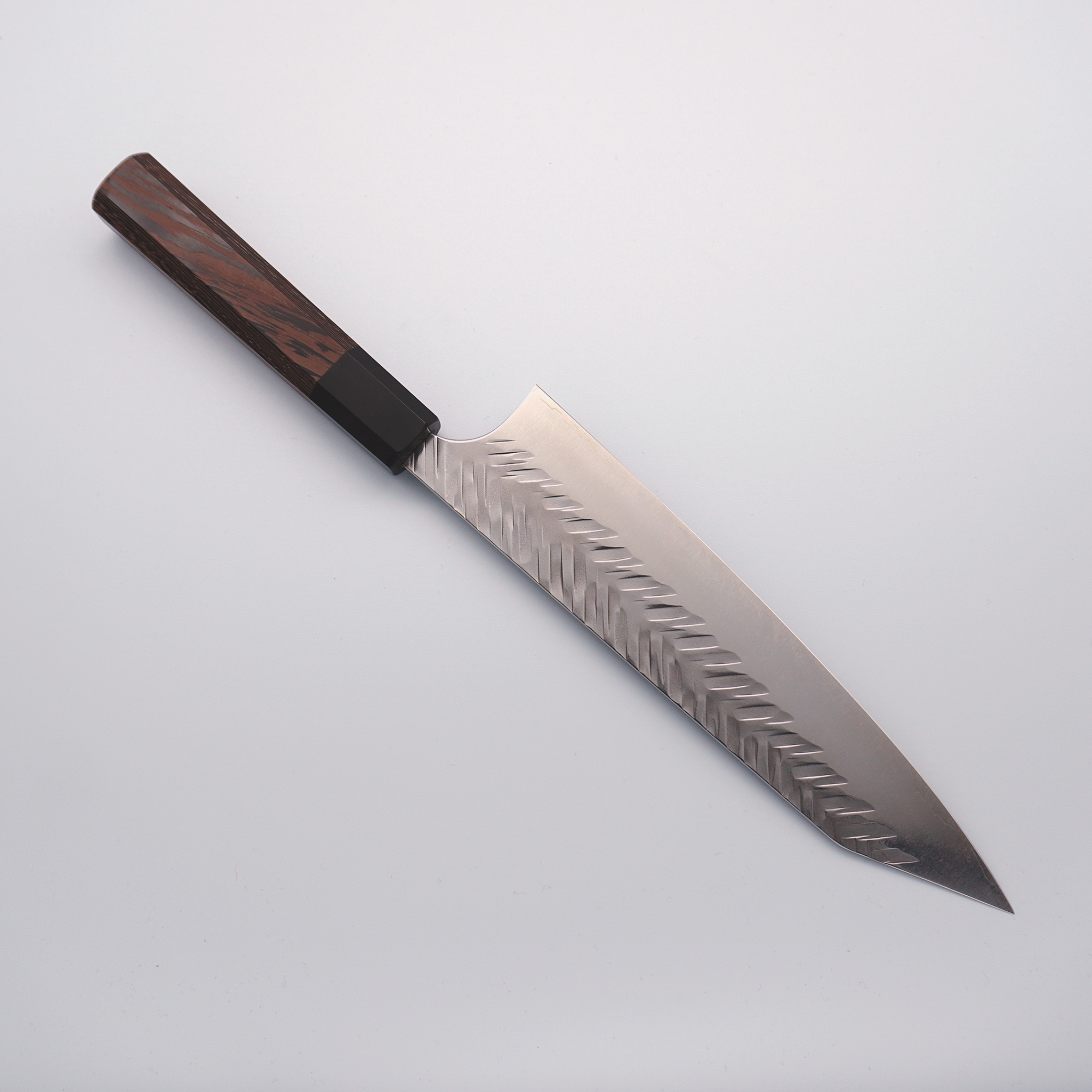 Yoshimi Kato SG2 V-Hammered Kiritsuke Gyuto 210mm Wenge Handle - Seisuke Knife