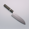 Yoshimi Kato Minamo SG2 Hammered Santoku 170mm Gray Stabilized Wood & Ring Handle - Seisuke Knife - Slide 1