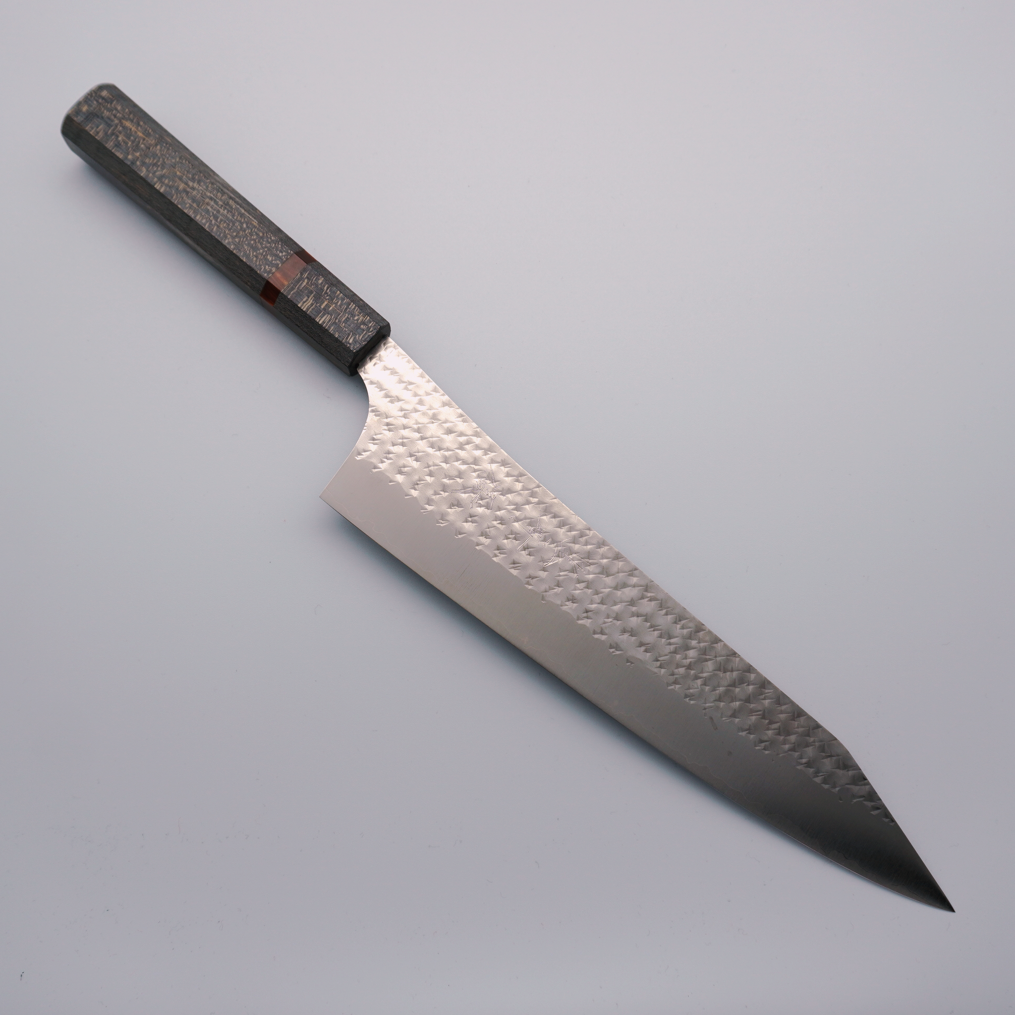 Yu Kurosaki Senko Ei SG2 Gyuto 240mm Grey Dyed Birch & Gold Resin Handle - Seisuke Knife