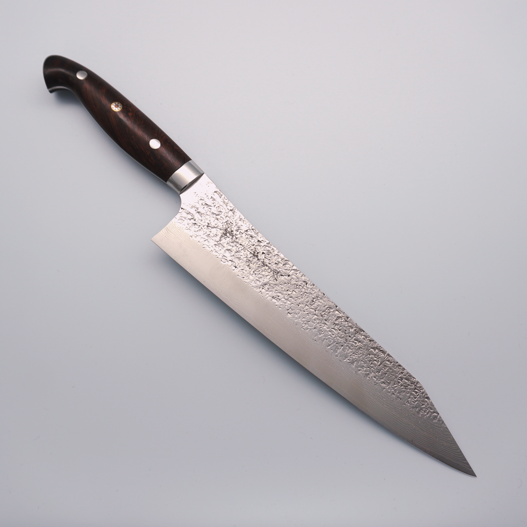 Yu Kurosaki Shizuku Damascus SG2 Gyuto 240mm Ironwood Handle - Seisuke Knife