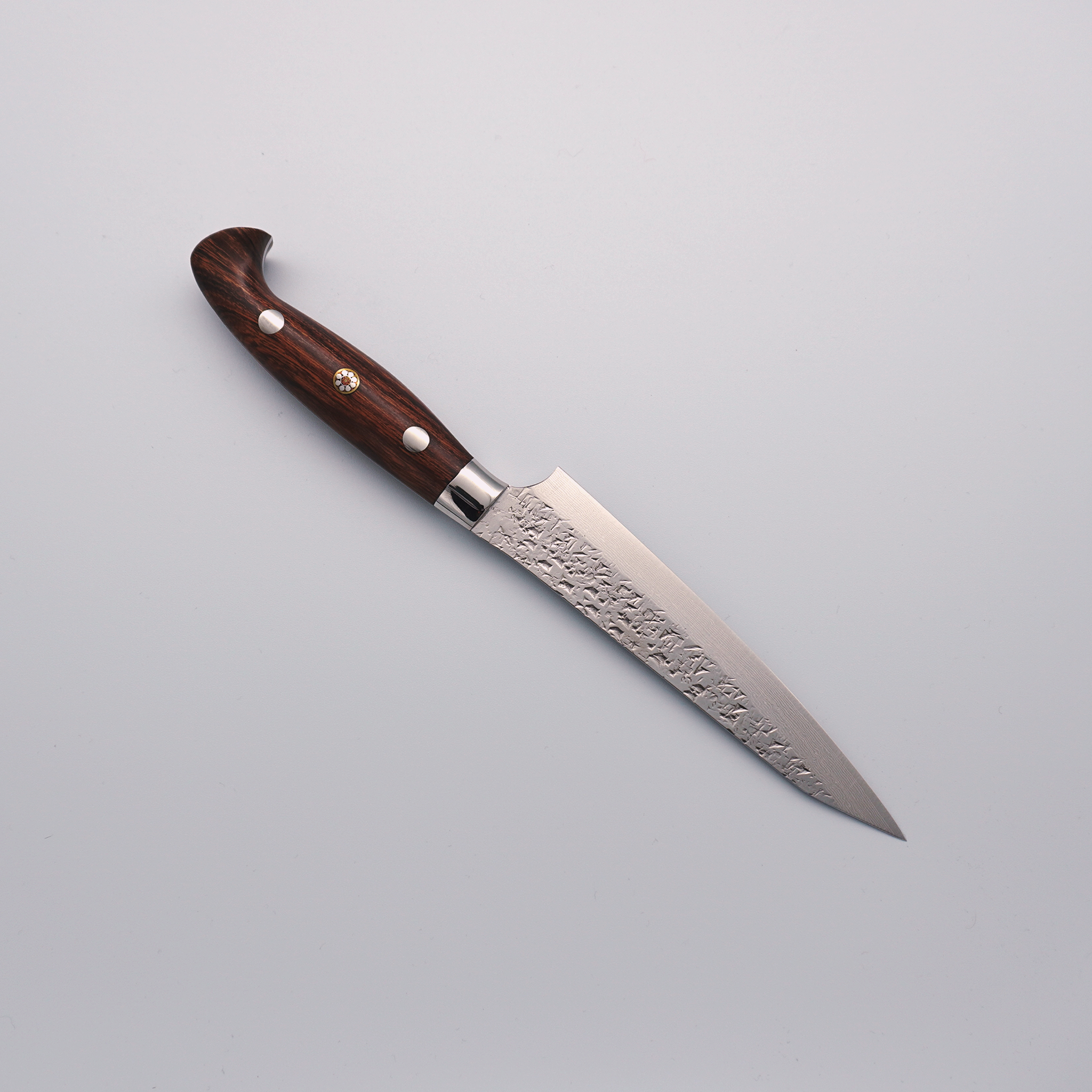 Yu Kurosaki Shizuku Damascus SG2 Petty-Utility 120mm Ironwood Handle - Seisuke Knife