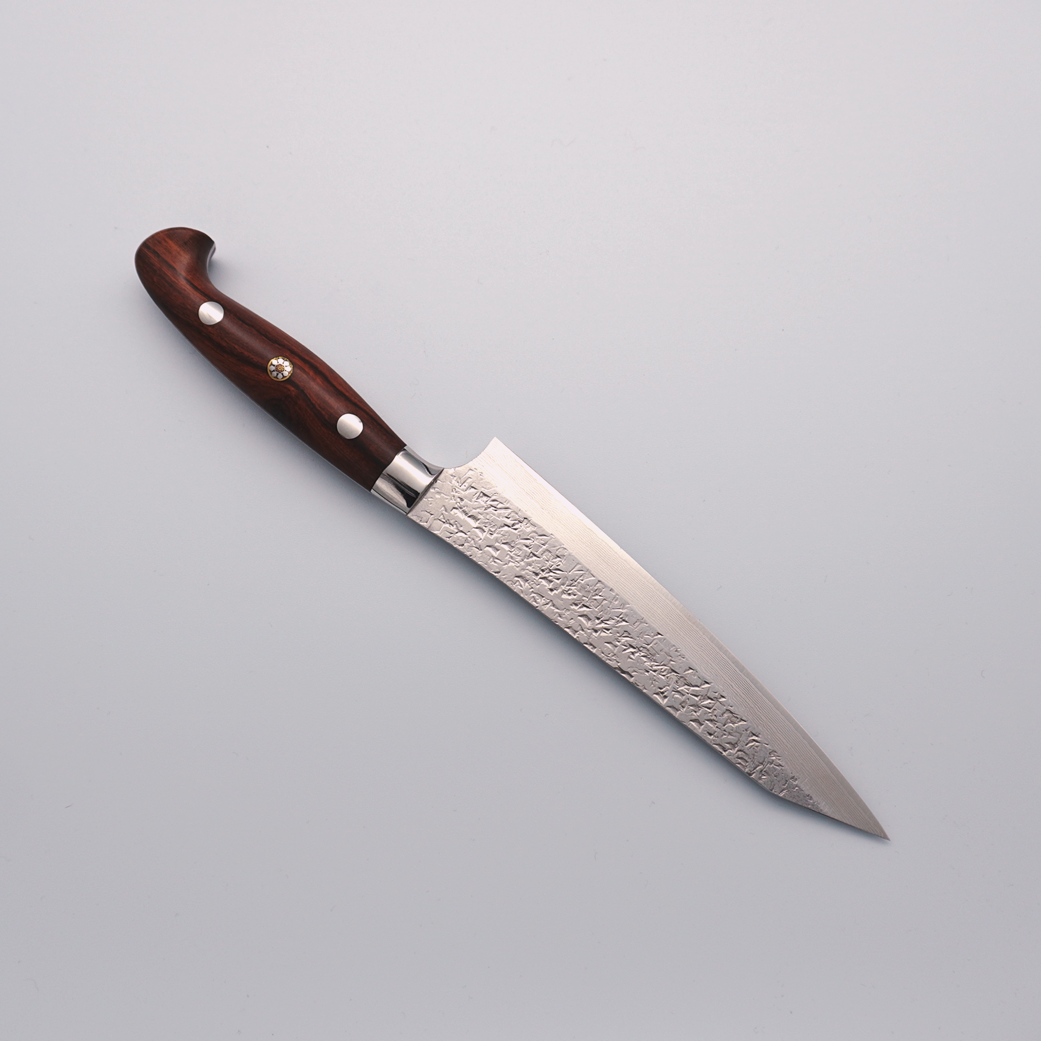 Yu Kurosaki Shizuku Damascus SG2 Petty-Utility 150mm Ironwood Handle - Seisuke Knife