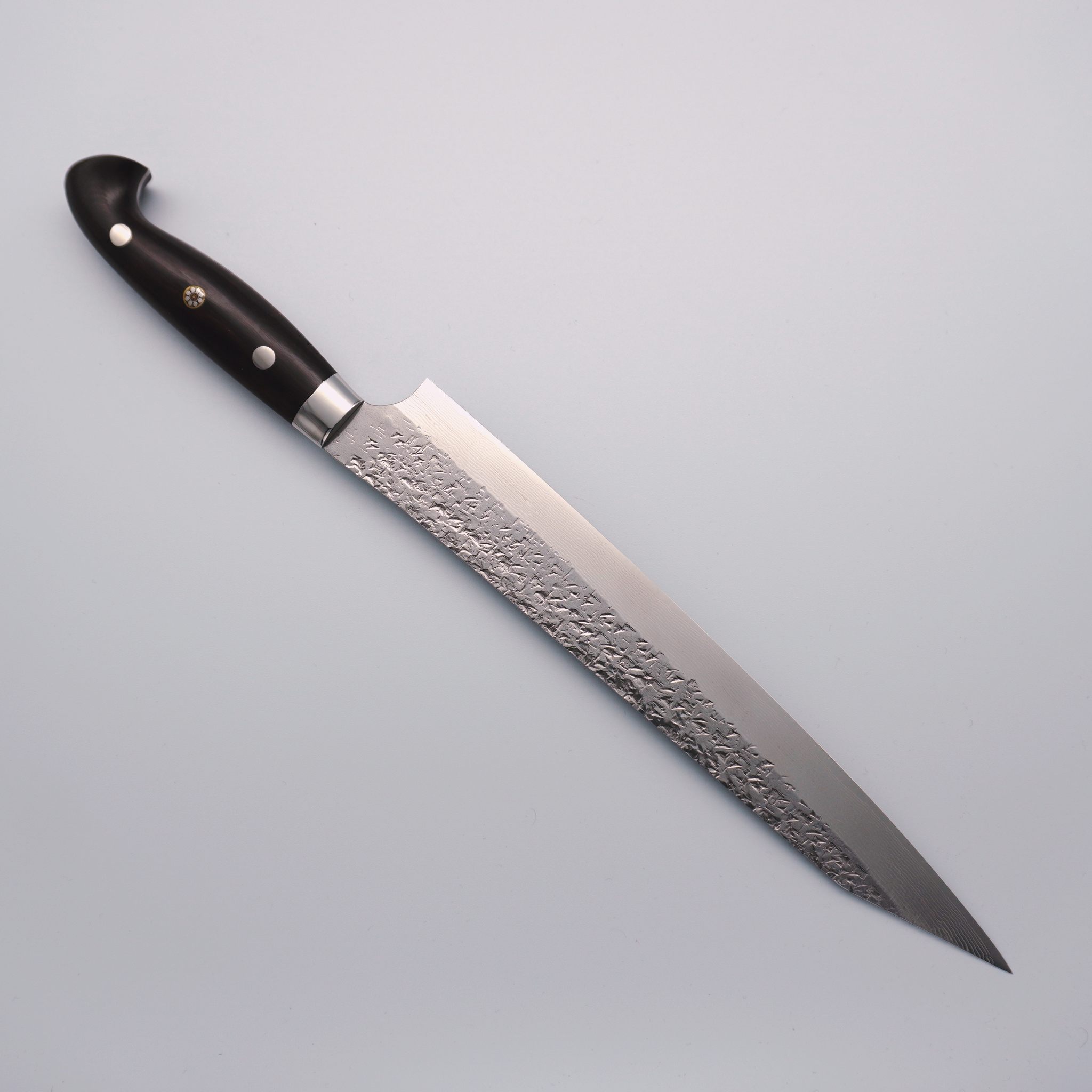 Yu Kurosaki Shizuku Damascus SG2 Sujihiki 240mm Ironwood Handle - Seisuke Knife