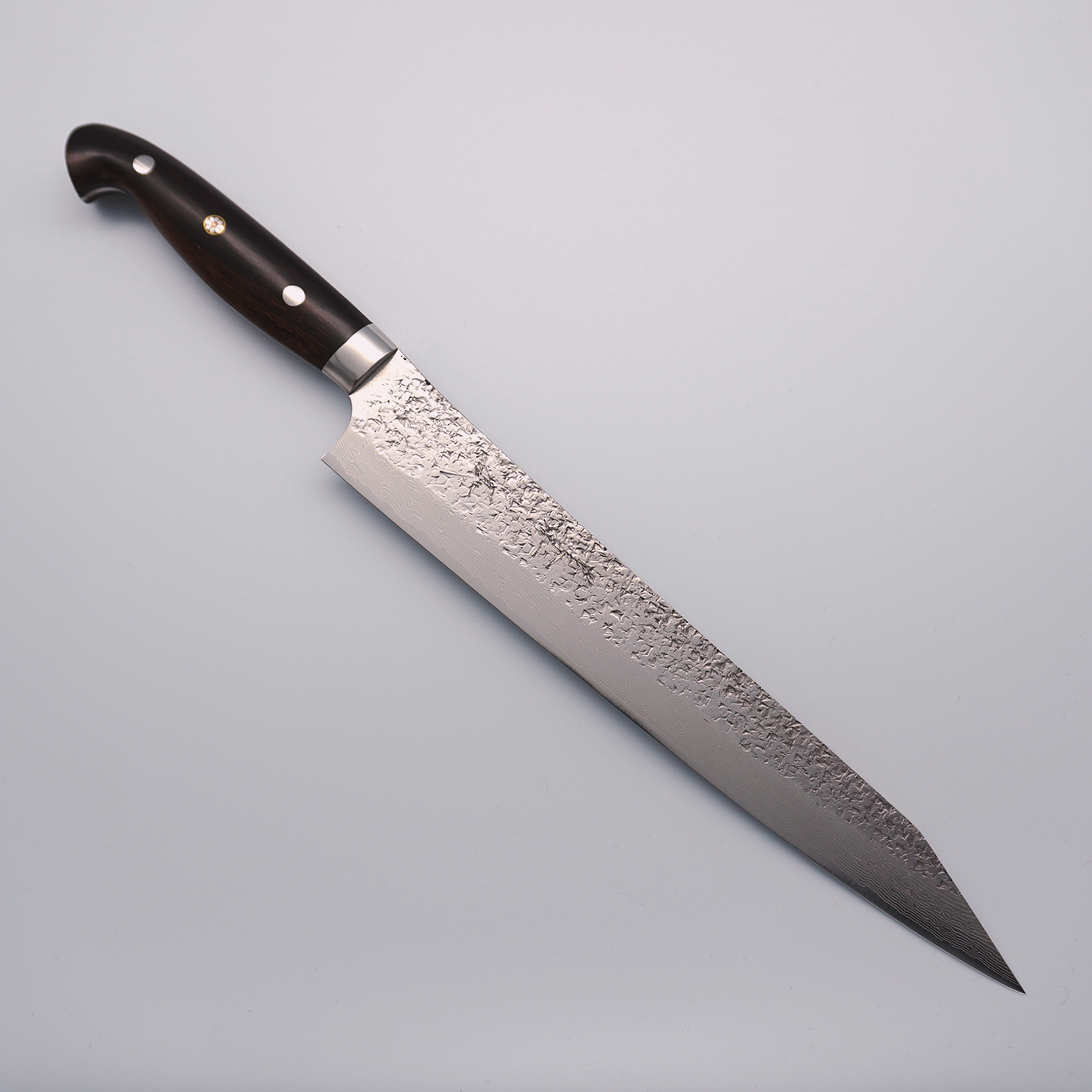 Yu Kurosaki Shizuku Damascus SG2 Sujihiki 270mm Ironwood Handle - Seisuke Knife