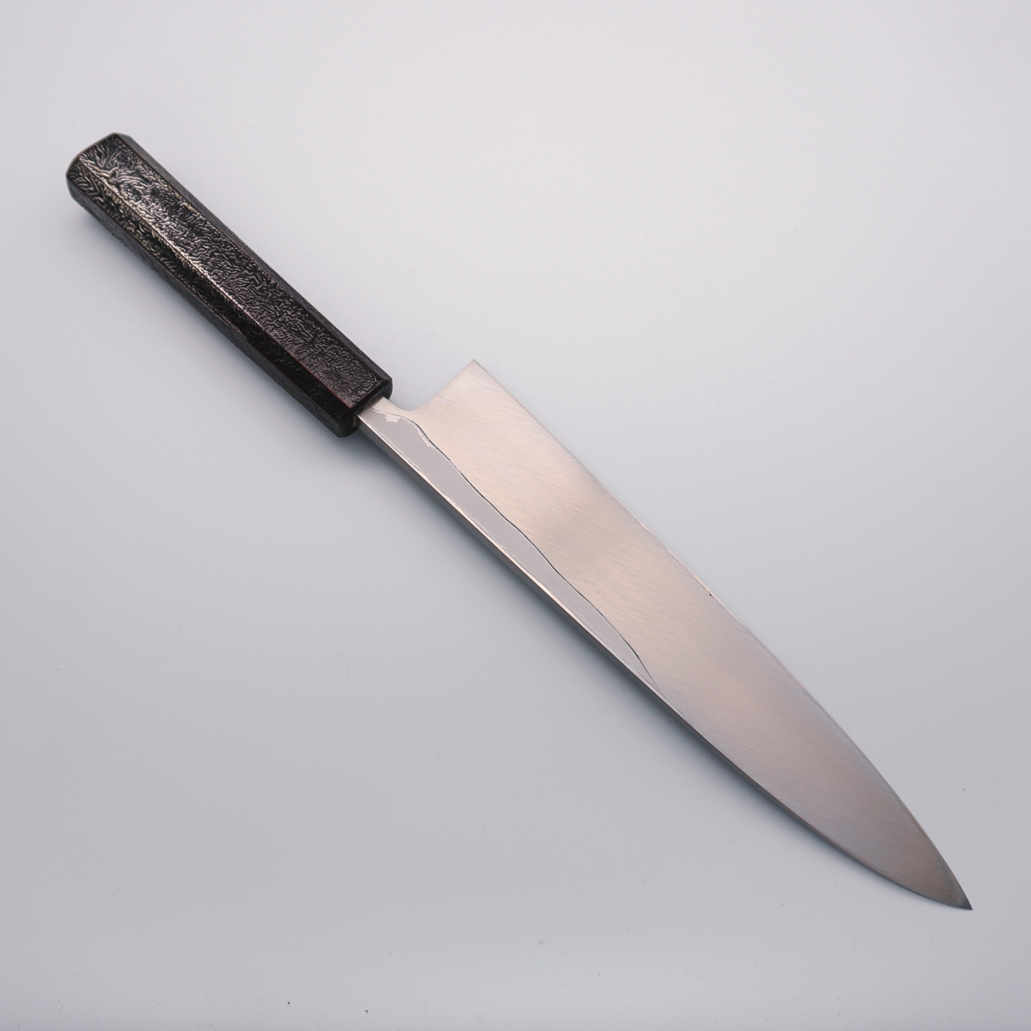 Hideo Kitaoka Wakashitsuke Tansetsu Mioroshi Deba 240mm Urushi Lacquered Handle - Seisuke Knife