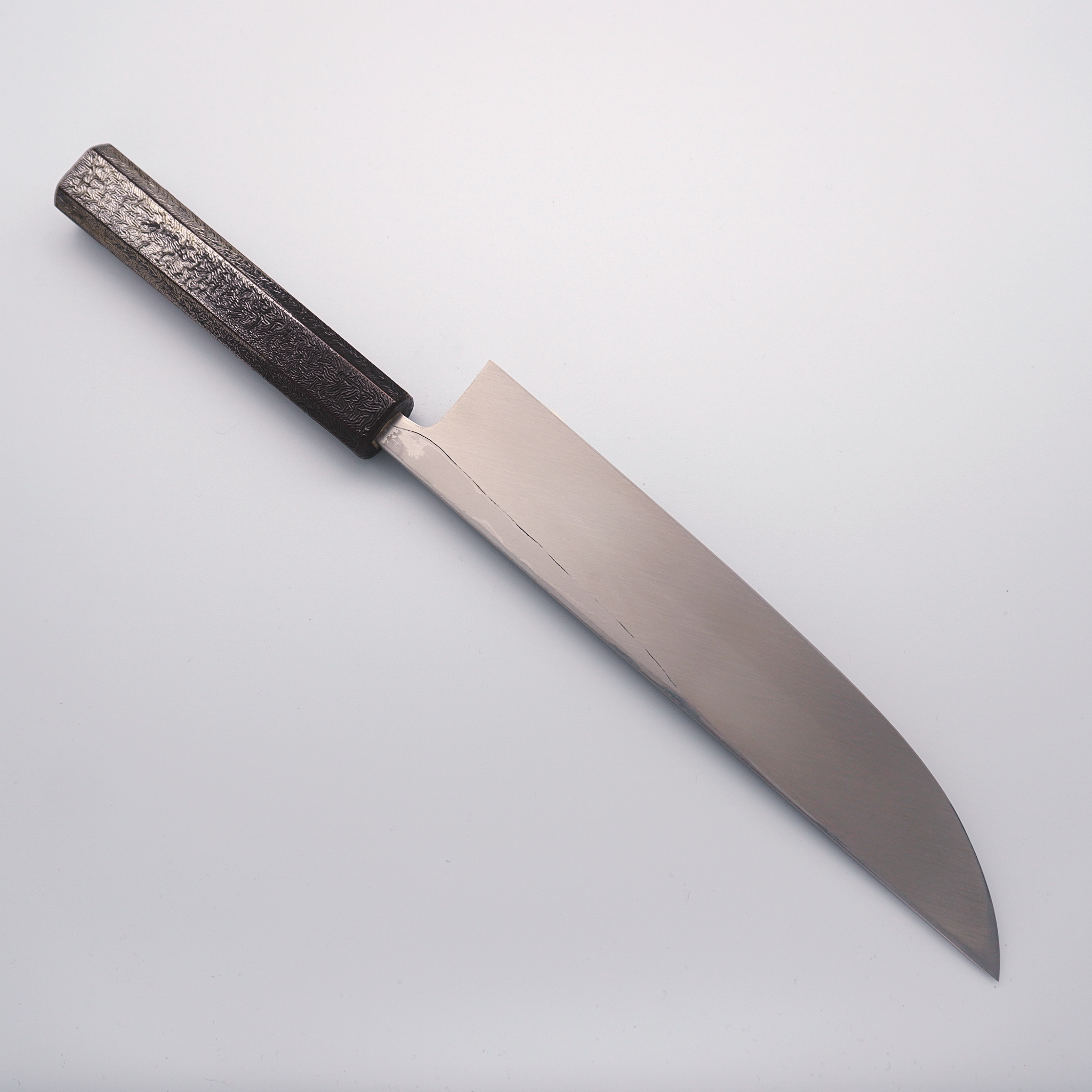 Hideo Kitaoka Wakashitsuke Tansetsu Sakimaru Mioroshi Deba 240mm Urushi Lacquered Handle - Seisuke Knife