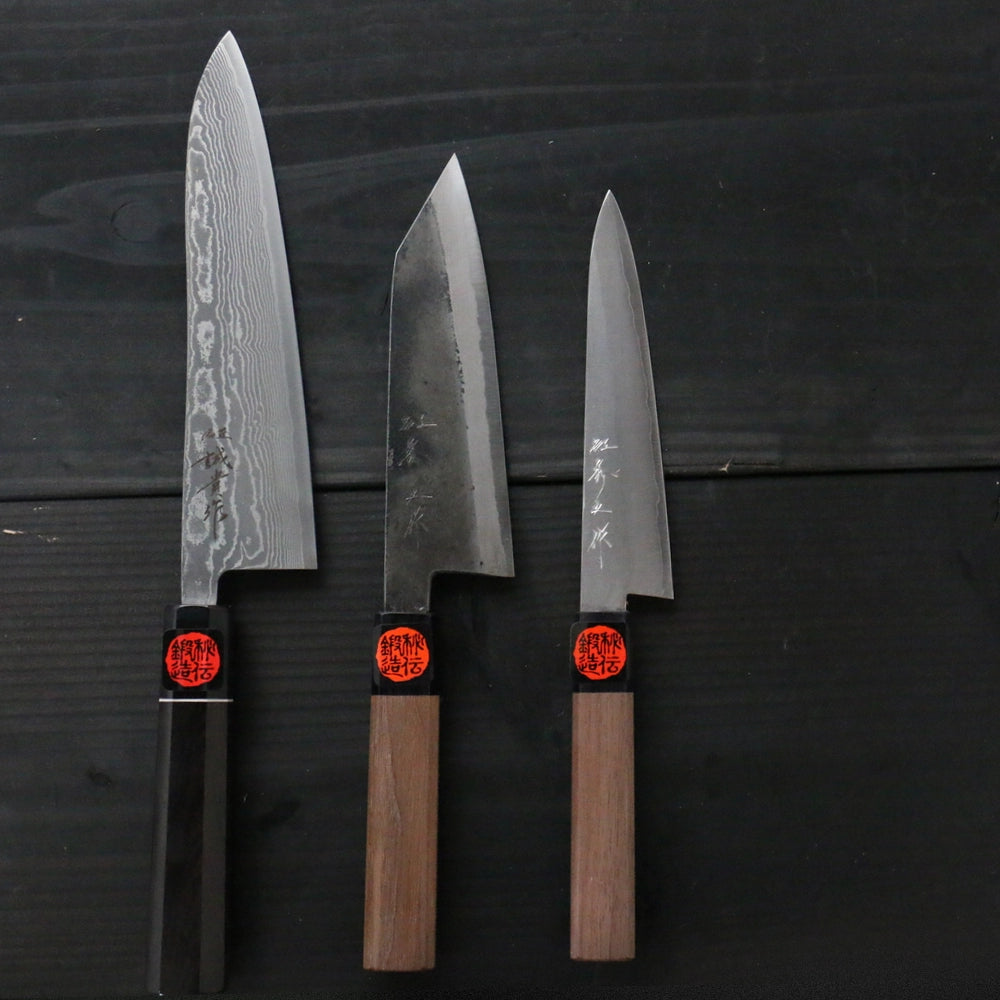 Ryusen Blazen Ryu Wa SG2 Hammered Kiritsuke Santoku 170mm Walnut Ryusen Blazen Ryu Wa SG2 Hammered Kiritsuke Santoku 170mm Walnut
