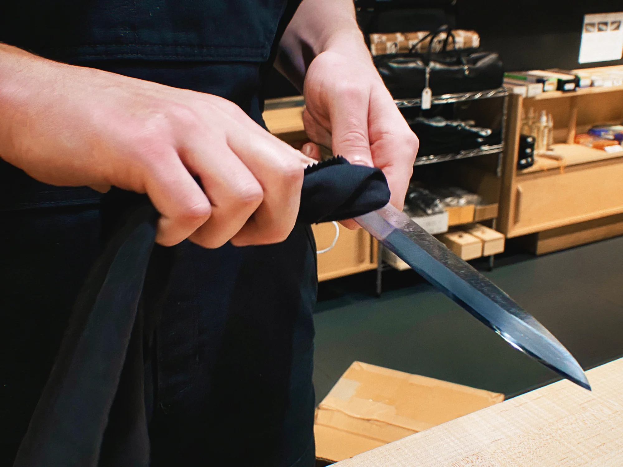 Step-by-step guide to sharpening on a whetstone