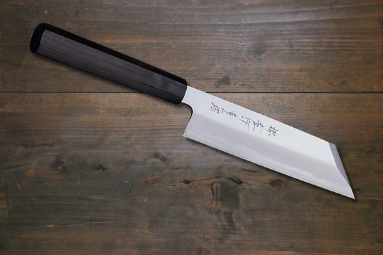 Sakai Takayuki Blue Steel No.2 Mukimono 180mm Ebony Wood Handle - Seisuke Knife