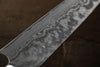 Takeshi Saji VG10 Black Damascus Gyuto 210mm Cow Bone Handle - Seisuke Knife