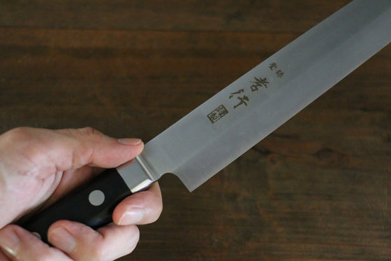 Sakai Takayuki Grand Chef [Left Handed] Swedish Steel-stn Kiritsuke Yanagiba 260mm with Sheath - Seisuke Knife