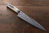 Takeshi Saji VG10 Black Damascus Gyuto 240mm Cow Bone Handle - Seisuke Knife - Slide 1