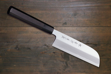  Sakai Takayuki Aoniko Japanese Chef's Kamagata-Usuba Knife with Ebony Wood Handle - Seisuke Knife