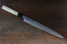  Sakai Takayuki Chef Series Silver Steel No.3 Yanagiba Magnolia Handle - Seisuke Knife