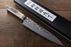 Takeshi Saji VG10 Black Damascus Gyuto 240mm Cow Bone Handle - Seisuke Knife - Slide 3