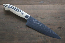  Takeshi Saji SRS13 Hammered Petty-Utility 130mm Cow Bone Handle - Seisuke Knife