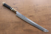 Jikko Shiko White Steel Sakimaru Yanagiba  300mm Ebony with Double Ring Handle - Seisuke Knife - Slide 1