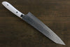 Takeshi Saji SRS13 Hammered Damascus Kengata Gyuto 240mm White Stone Handle - Seisuke Knife - Slide 2