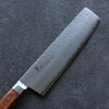 Sakai Takayuki VG5 Hammered Nakiri 180mm Brown Pakkawood Handle - Seisuke Knife