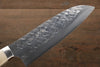 Takeshi Saji SRS13 Hammered Santoku 180mm Cow Bone Handle - Seisuke Knife - Slide 7