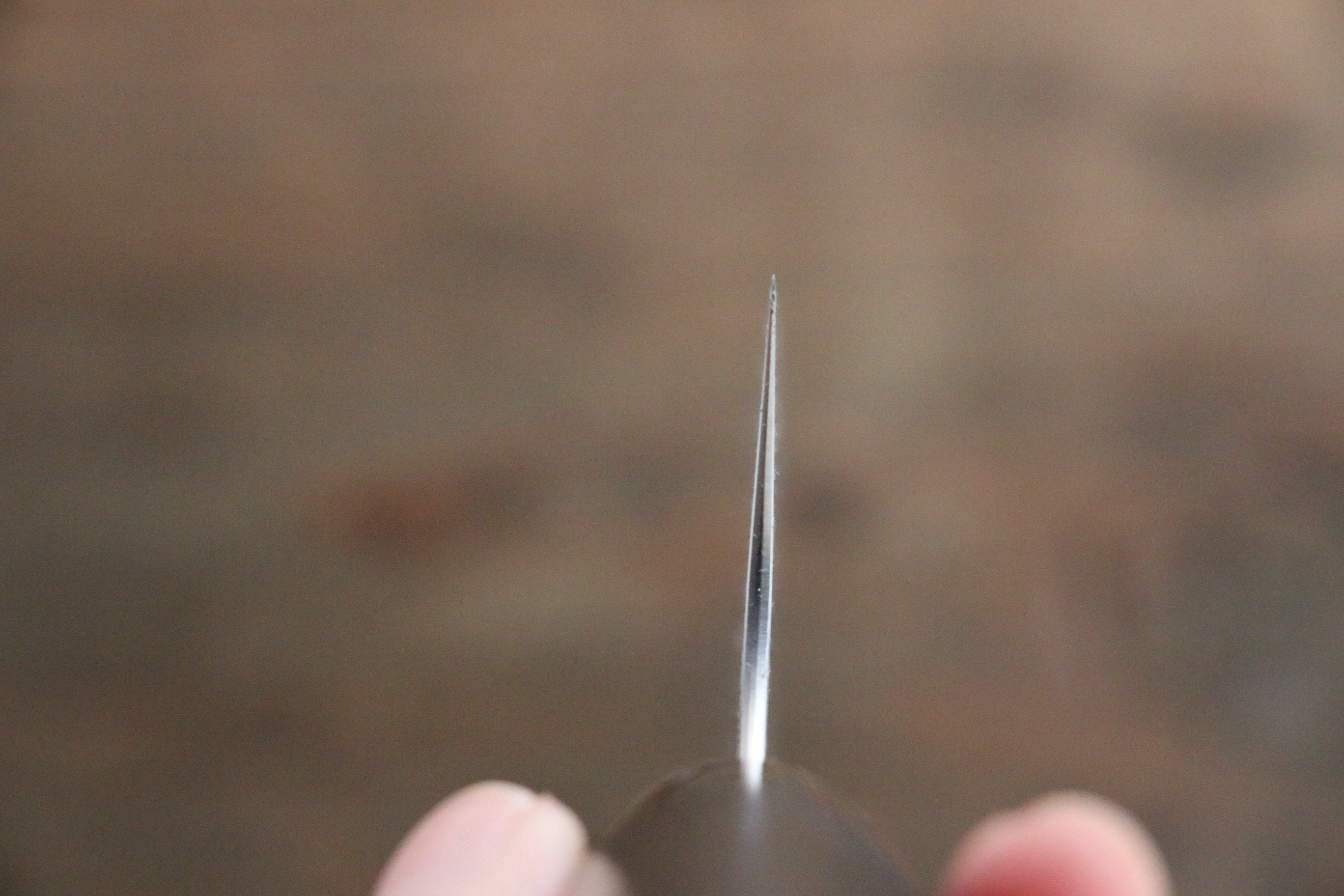 Yoshimi Kato VG10 Damascus Gyuto 210mm with Black Lacquered Handle with Saya - Seisuke Knife