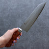 Sakai Takayuki VG5 Hammered Kiritsuke Gyuto 190mm Brown Pakkawood Handle - Seisuke Knife - Slide 6