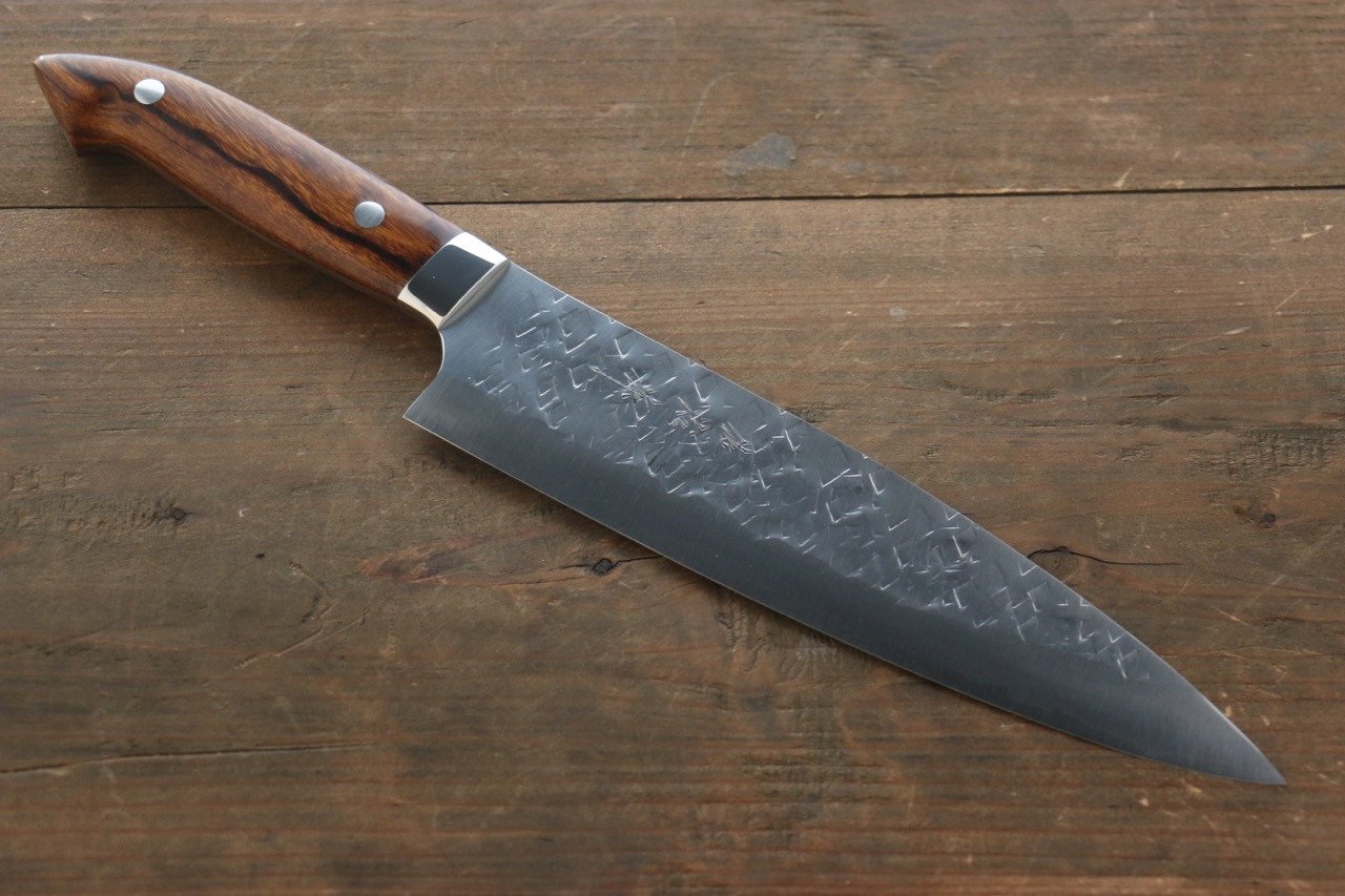 Takeshi Saji SRS13 Hammered Gyuto 210mm Ironwood Handle - Seisuke Knife
