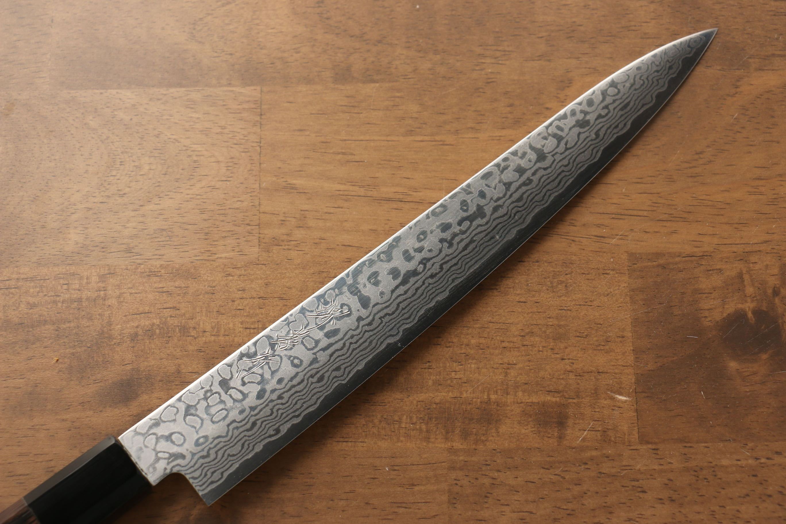 Sakai Takayuki Galaxy ZA-18 Damascus Sujihiki 240mm with Wenge Handle - Seisuke Knife