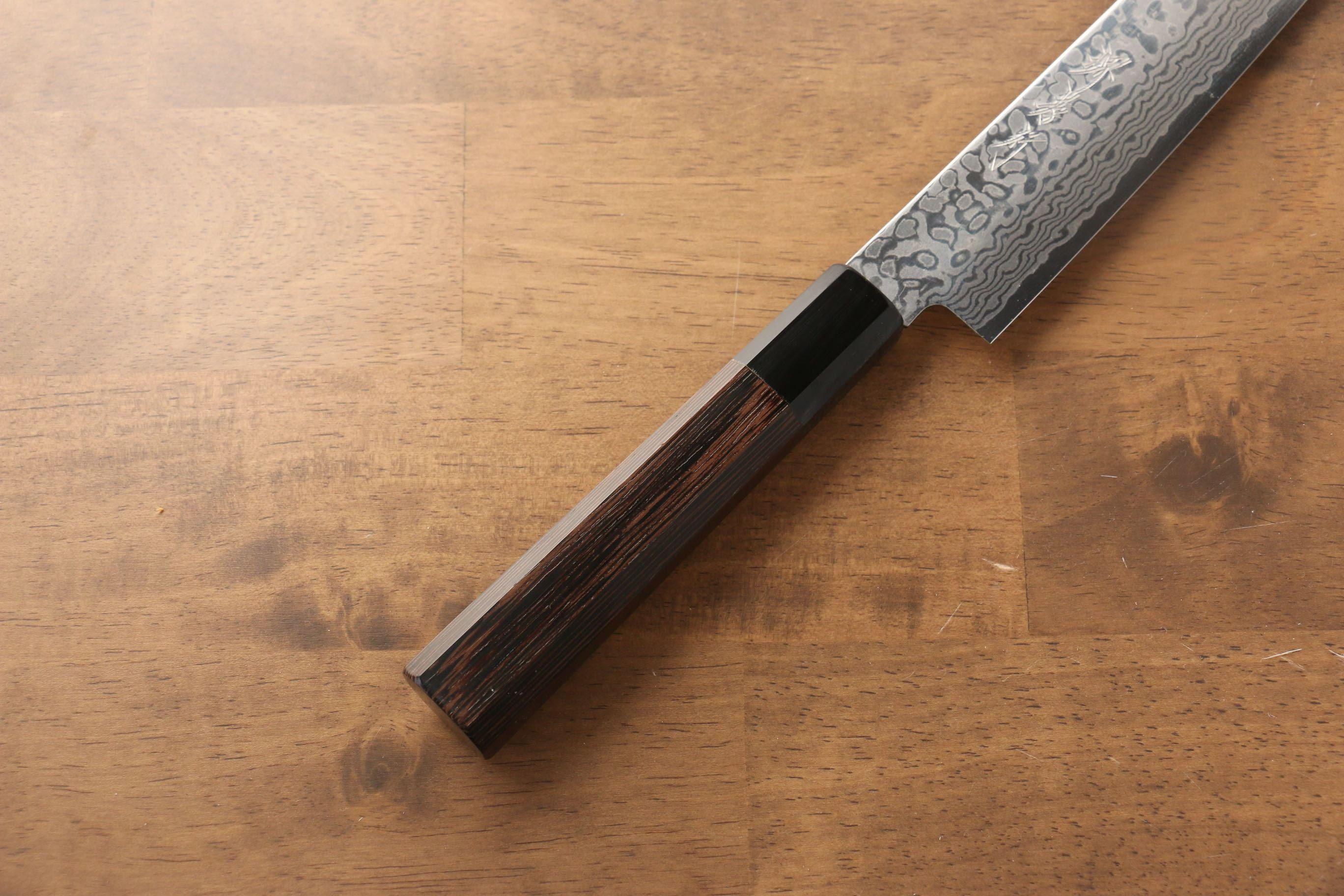 Sakai Takayuki Galaxy ZA-18 Damascus Sujihiki 240mm with Wenge Handle - Seisuke Knife