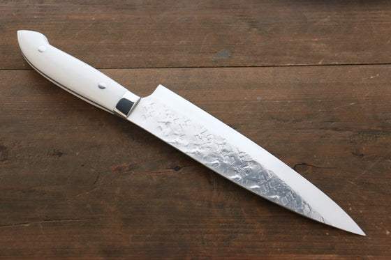 Takeshi Saji SRS13 Hammered Gyuto 210mm White Stone Handle - Seisuke Knife