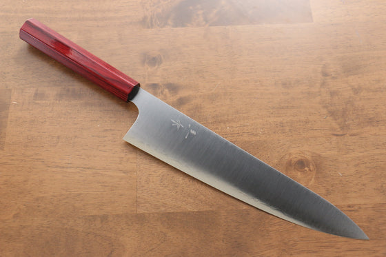 Kei Kobayashi SG2 Gyuto 240mm wtih Red Lacquered Handle - Seisuke Knife