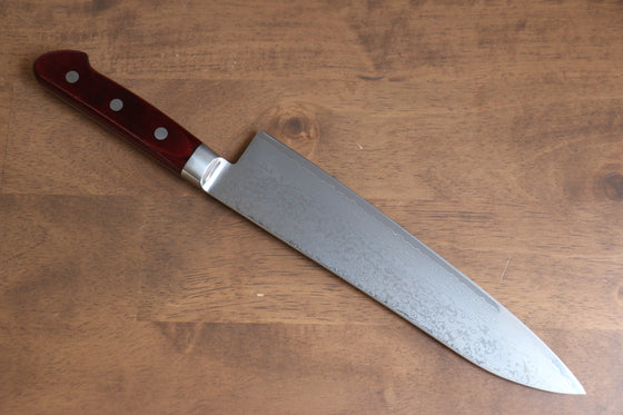 Seisuke VG10 33 Layer Mirrored Finish Damascus Gyuto 210mm Red Pakka wood Handle - Seisuke Knife