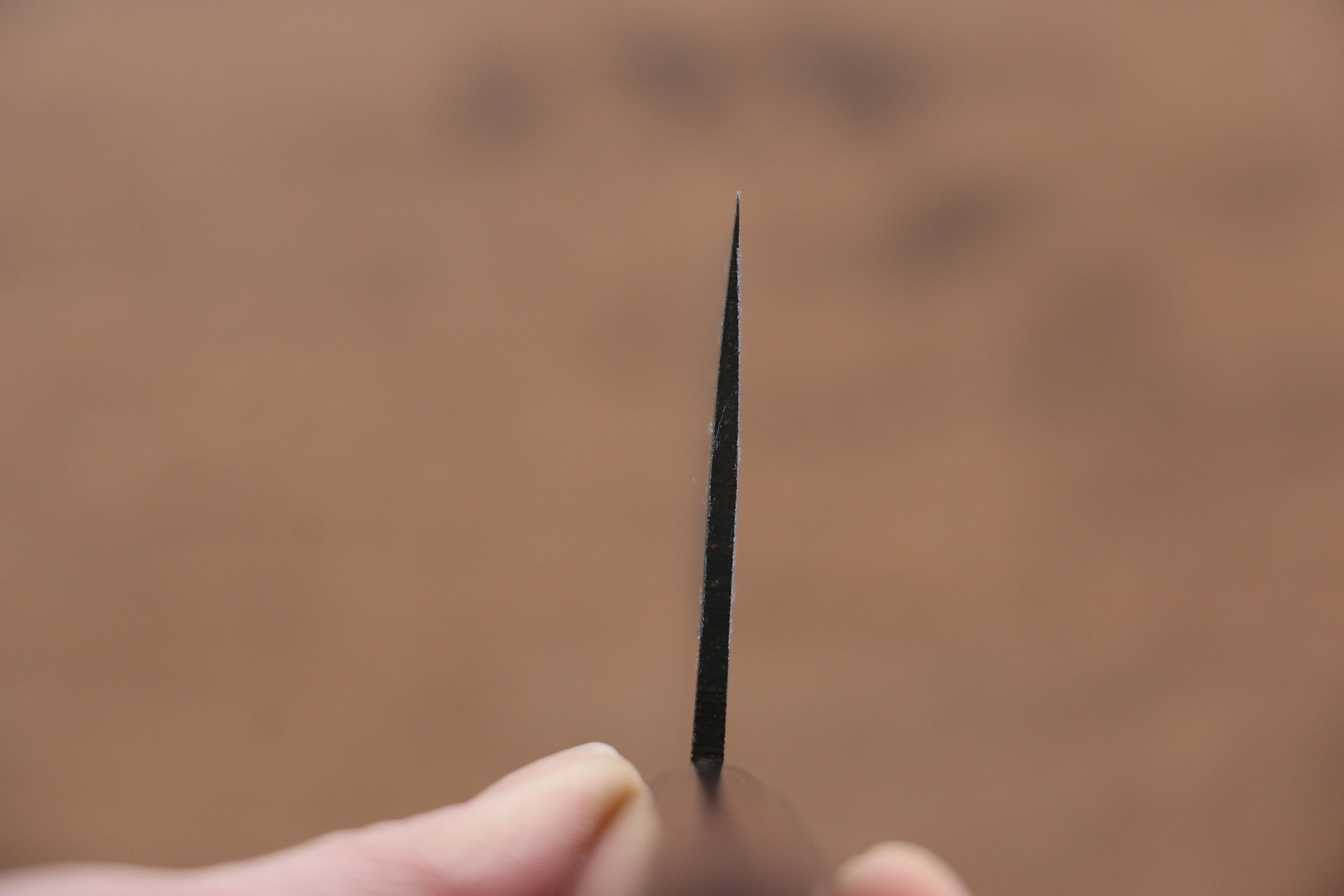 Jikko White Steel No.2 Migaki Finished Nakiri 165mm Shitan Handle - Seisuke Knife