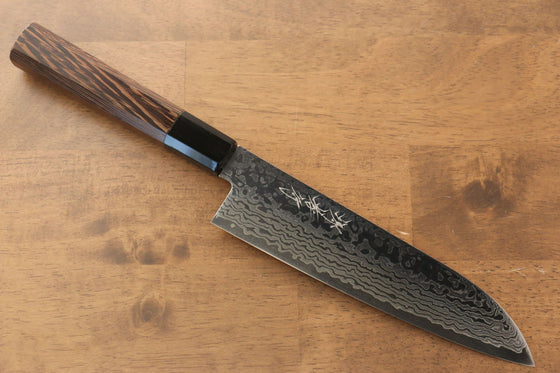 Sakai Takayuki Galaxy ZA-18 Damascus Santoku 180mm with Wenge Handle - Seisuke Knife