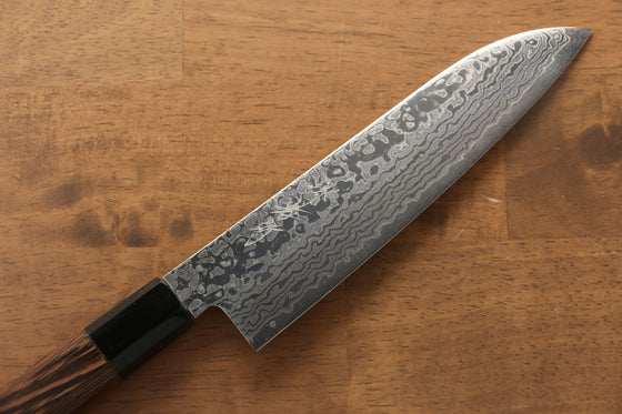 Sakai Takayuki Galaxy ZA-18 Damascus Santoku 180mm with Wenge Handle - Seisuke Knife