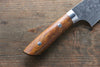 Takeshi Saji Coreless Diamond Finish Damascus Kiritsuke Gyuto 180mm Ironwood Handle - Seisuke Knife - Slide 5