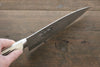 Takeshi Saji SRS13 Hammered Gyuto 210mm Cow Bone Handle - Seisuke Knife - Slide 9