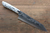 Takeshi Saji Coreless Diamond Finish Damascus Kiritsuke Gyuto 180mm Cloud Turquoise Handle - Seisuke Knife - Slide 1