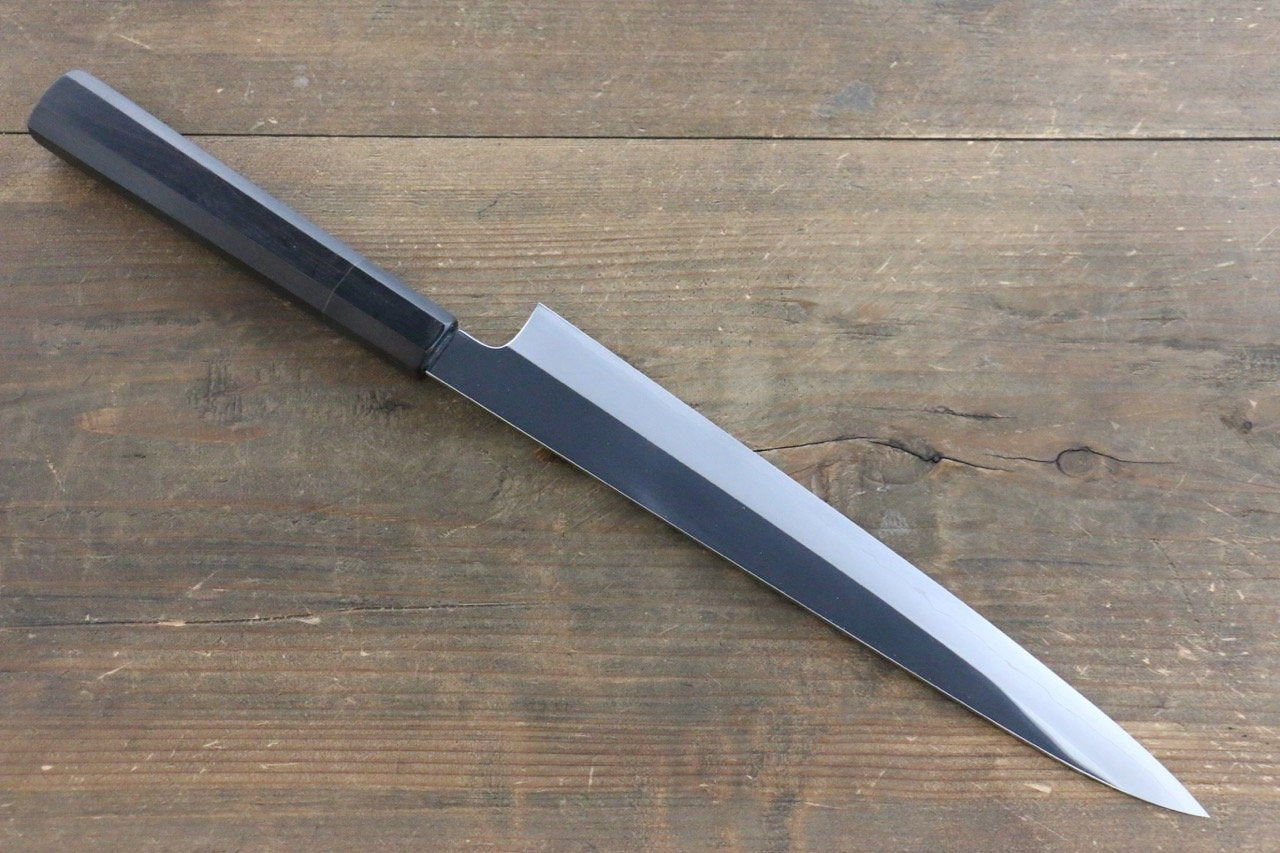 Kikumori VG10 Mirrored Finish Sujihiki Japanese Chef Knife 240mm with Ebony Handle - Seisuke Knife