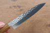 Yu Kurosaki Senko SG2 Hammered Petty-Utility 150mm Live oak Lacquered Handle - Seisuke Knife - Slide 4