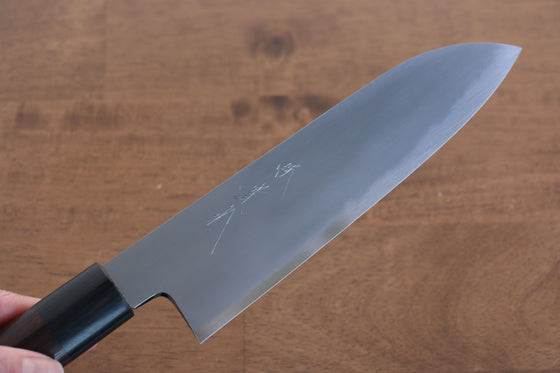 Jikko White Steel No.2 Santoku 180mm Shitan Handle - Seisuke Knife