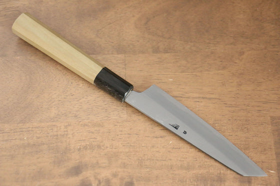 Kikuzuki White Steel No.2 Kasumitogi Kiritsuke Petty-Utility 135mm Magnolia Handle - Seisuke Knife