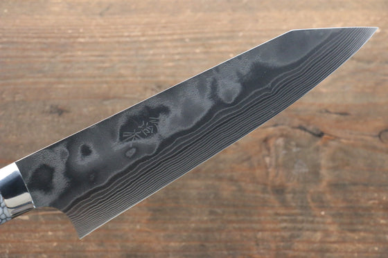 Takeshi Saji Coreless Diamond Finish Damascus Kiritsuke Gyuto 180mm Cloud Turquoise Handle - Seisuke Knife